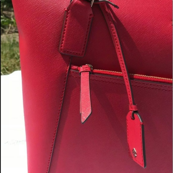 Kate Spade Cameron Large Pocket tote rosso red - Picture 6 of 7